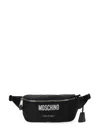 Moschino Men's Pouch With Logo In Black