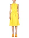 Moschino Women's Heart Pockets Dress In Yellow