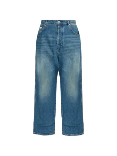 Moschino Couture  Couture Pocket Jeans In Blue