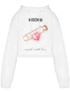 Moschino Heart-print Cotton Hoodie
