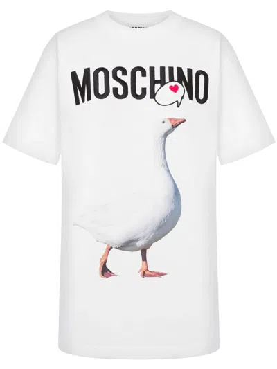 Moschino Couture  Logo-print T-shirt In White