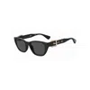 Moschino Grey Cat Eye Ladies Sunglasses Mos149/f/s 0807/ir 55 In Black