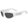 Moschino Rectangle-frame Sunglasses In White