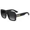 Moschino Black Women Sunglasses In Animal Print