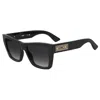Moschino Couture Black Acetate Sunglasses