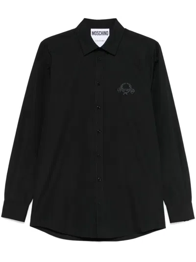 Moschino Couture  Poplin Shirt In Black