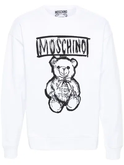 MOSCHINO COUTURE MOSCHINO COUTURE MOSCHINO TEDDY BEAR-PRINT COTTON SWEATSHIRT