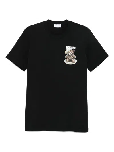 MOSCHINO MOSCHINO COUTURE MOSCHINO TEDDY-PRINT T-SHIRT