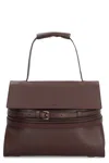 Moschino Shoulder Bag With Adjustable Strap And Buckle Detail In Brown