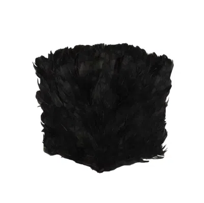 Moschino Nwt  Couture Black Feather Cami Tube Top