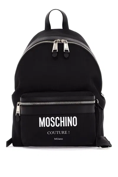 Moschino Everyday Nylon Mini Backpack In Black