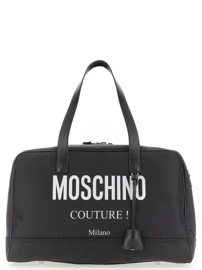 Moschino Couture Nylon Travel Bag