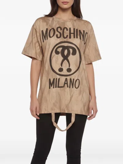 Pre-owned Moschino Couture Oversized T-shirt In Brown