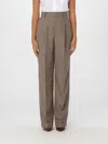 Moschino Geometric Printed High Waist Pants In Beige