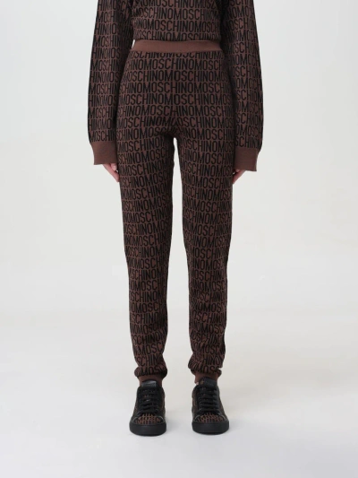 Moschino Pants  Couture Woman Color Brown