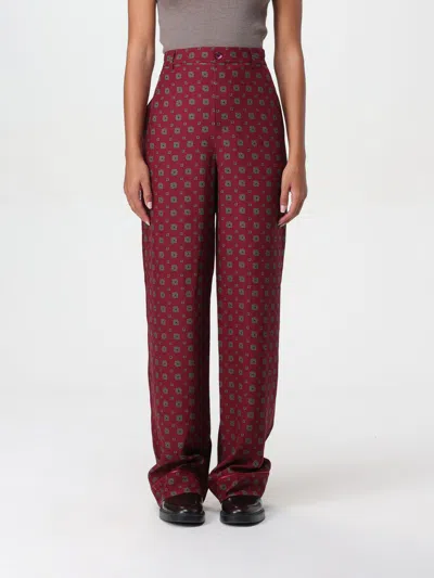 Moschino Pants  Couture Woman Color Burgundy