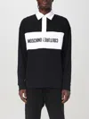 Moschino Upsidedown Logo Polo Shirt In Schwarz