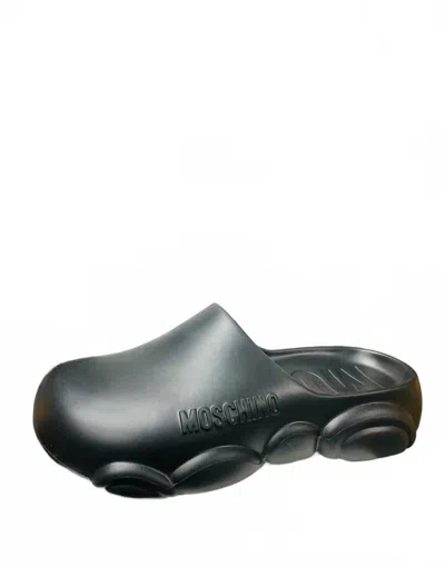 Moschino Couture Rubber Clog In Black
