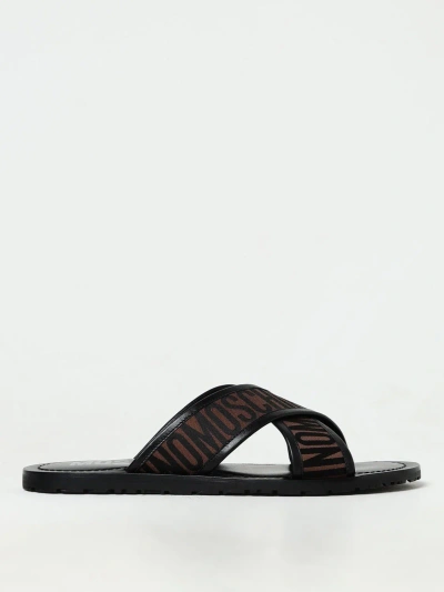 Moschino Sandals  Couture Men Color Brown