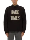 Moschino Distressed Ribbed Sweater With Cuffs And Hem In Black