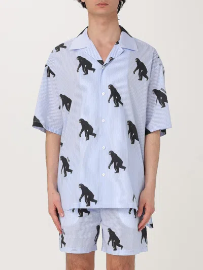 MOSCHINO SHIRT MOSCHINO COUTURE MEN COLOR BLUE,G49461009