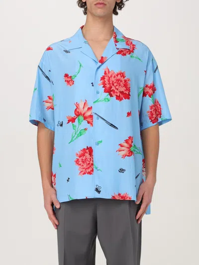 Moschino Shirt  Couture Men Color Blue