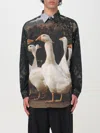 Moschino Voile Shirt Goose In Multicolor