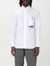 Moschino Office Inspiration Stretch Poplin Shirt In White