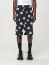 Moschino All-over Daisy Print Bermuda Shorts In Black