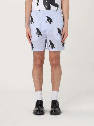 MOSCHINO SHORT MOSCHINO COUTURE MEN COLOR BLUE,G48470009