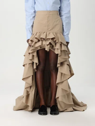 MOSCHINO SKIRT MOSCHINO COUTURE WOMAN COLOR BEIGE,G49761022