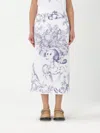 Moschino Olivia Poplin Skirt In White