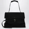 Moschino Small Black Suede Shoulder Bag Women