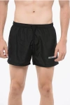 Moschino Black Upside Down Logo Swim Shorts In Black