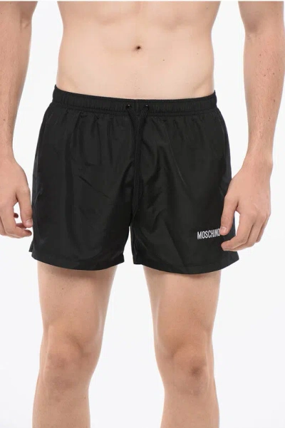 MOSCHINO COUTURE! SOLID COLOR SWIM SHORTS
