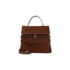 Moschino Couture Suede Leather Handbag