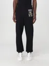 Moschino Teddy Bear-print Cotton Track Pants In ブラック