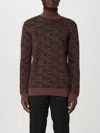 Moschino Sweater  Couture Men Color Brown In Brown