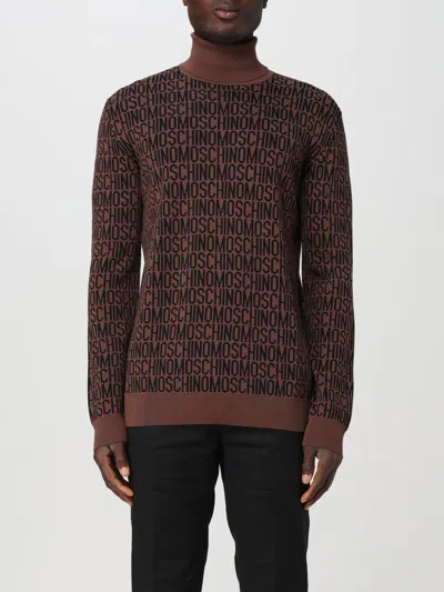 MOSCHINO SWEATER MOSCHINO COUTURE MEN COLOR BROWN,F67382032