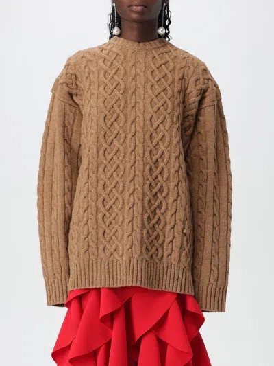 Moschino Sweater  Couture Woman Color Brown