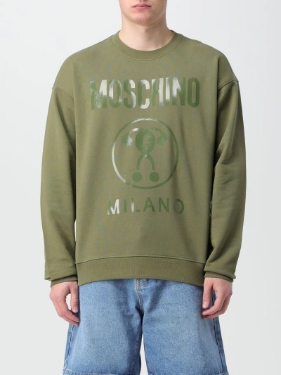 Moschino Couture Sweatshirt  Men Color Military