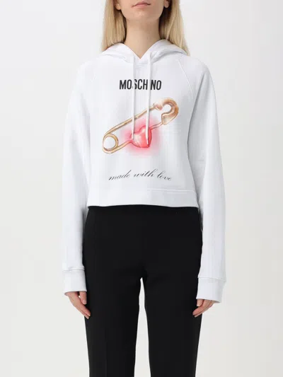 MOSCHINO SWEATSHIRT MOSCHINO COUTURE WOMAN COLOR WHITE,G25290001