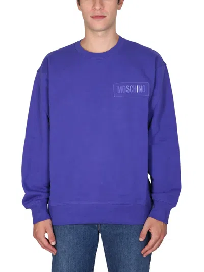 Moschino Couture Sweatshirt With Logo Patch In Multi