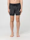Moschino Mare Nero Swim Shorts With Bold Lettering In Black