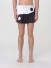 Moschino Ying-yang Swim Shorts In Multicolor