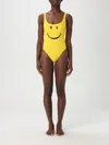 Moschino Women Smiley Print One-piece Swimsuit In Yellow