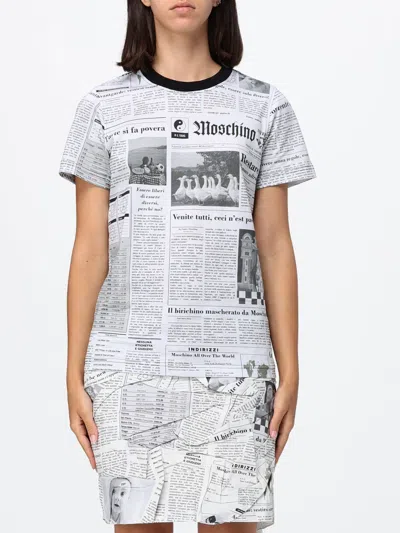Moschino Couture T-shirt Woman Color Grey In White