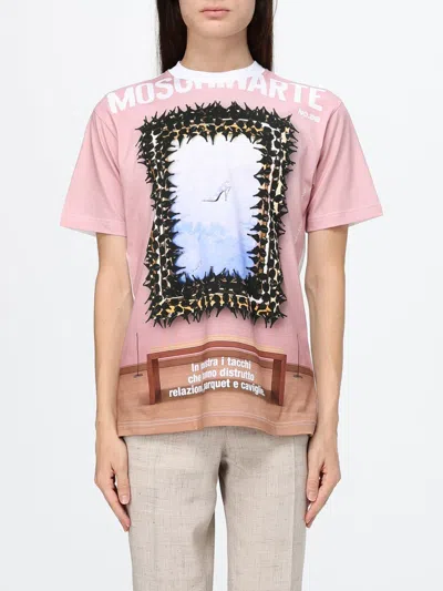 Moschino Couture T-shirt Woman Color Multicolor In Pink