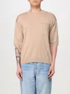 Moschino Wool And Silk Sweater Golden M In Beige