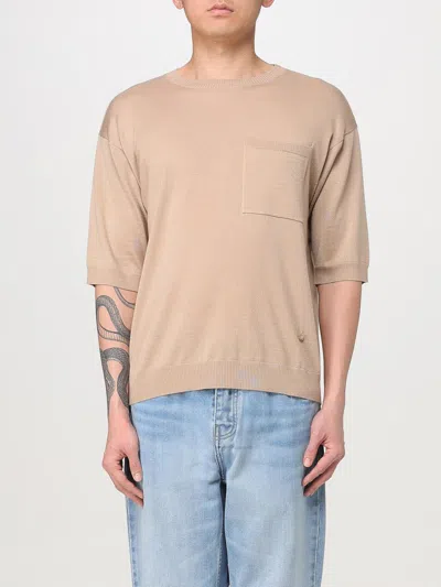 MOSCHINO T-SHIRT MOSCHINO COUTURE MEN COLOR BEIGE,G55813022